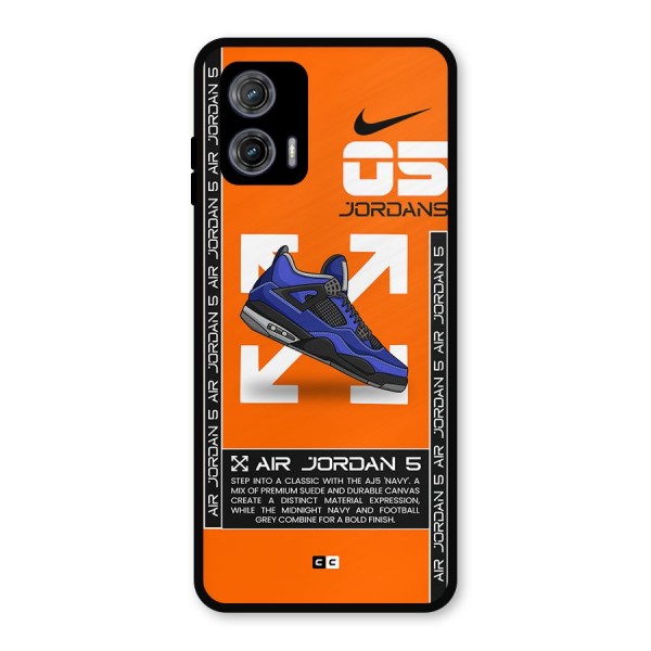 Amazing Air Shoes Metal Back Case for Moto G73