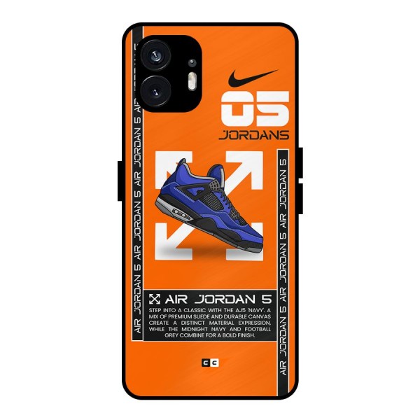 Amazing Air Shoes Metal Back Case for Nothing Phone 2