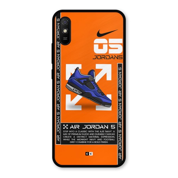 Amazing Air Shoes Metal Back Case for Redmi 9i