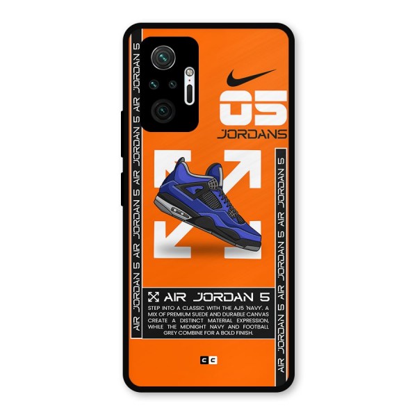 Amazing Air Shoes Metal Back Case for Redmi Note 10 Pro