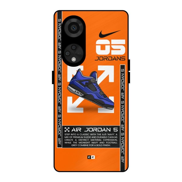 Amazing Air Shoes Metal Back Case for Reno8 T 5G