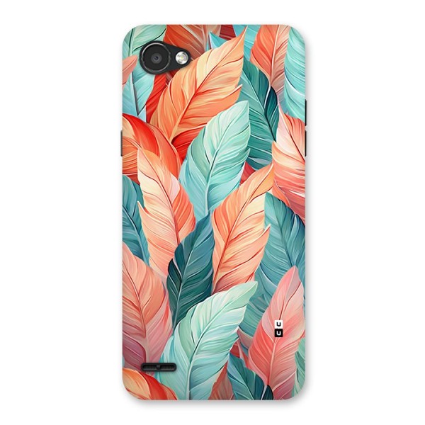 Amazing Colorful Leaves Back Case for LG Q6