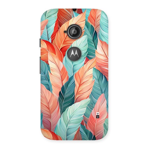 Amazing Colorful Leaves Back Case for Moto E 2nd Gen