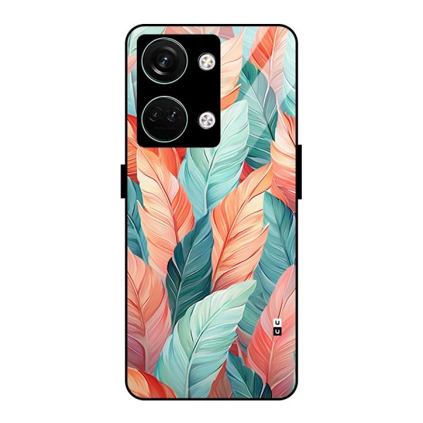 Amazing Colorful Leaves Glass Back Case for Oneplus Nord 3