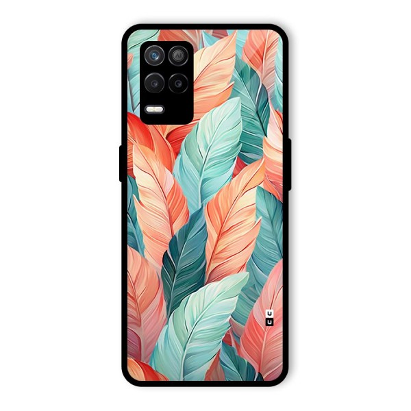 Amazing Colorful Leaves Glass Back Case for Realme 8s 5G