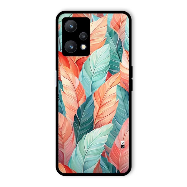 Amazing Colorful Leaves Glass Back Case for Realme 9 Pro 5G