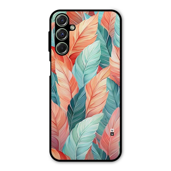 Amazing Colorful Leaves Metal Back Case for Galaxy F34