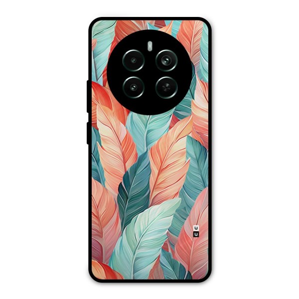 Amazing Colorful Leaves Metal Back Case for Realme 12 Plus