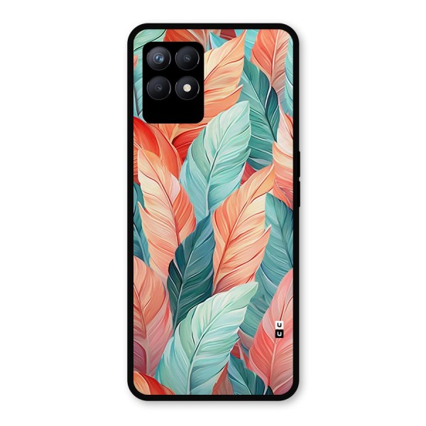 Amazing Colorful Leaves Metal Back Case for Realme Narzo 50
