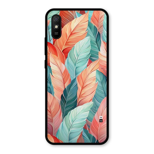Amazing Colorful Leaves Metal Back Case for Redmi 9i