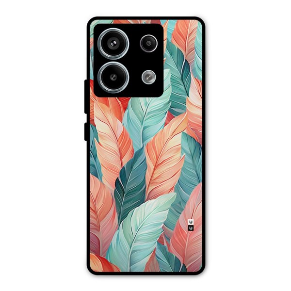 Amazing Colorful Leaves Metal Back Case for Redmi Note 13 Pro 5G