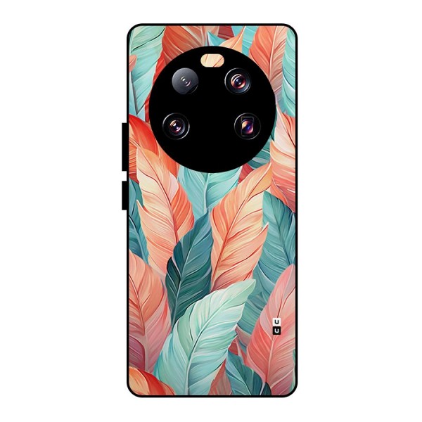 Amazing Colorful Leaves Metal Back Case for Xiaomi 13 Ultra