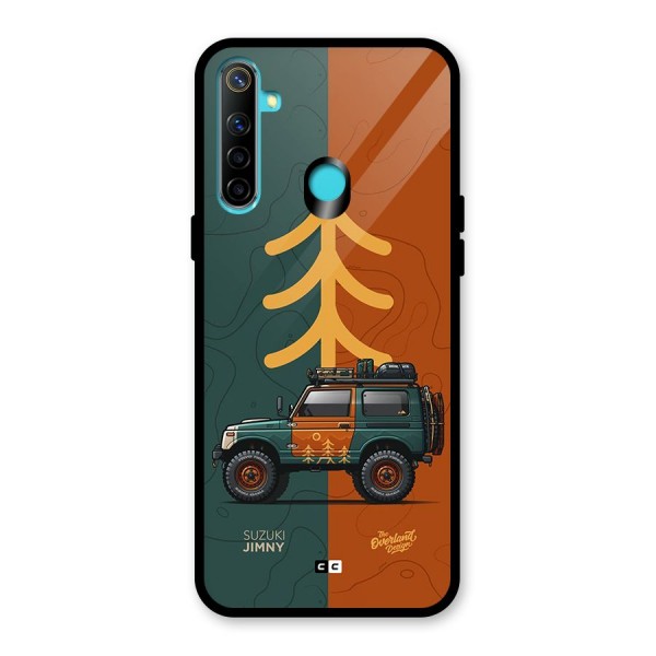 Amazing Defence Car Glass Back Case for Realme 5