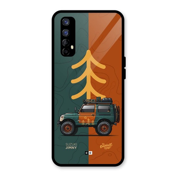 Amazing Defence Car Glass Back Case for Realme 7