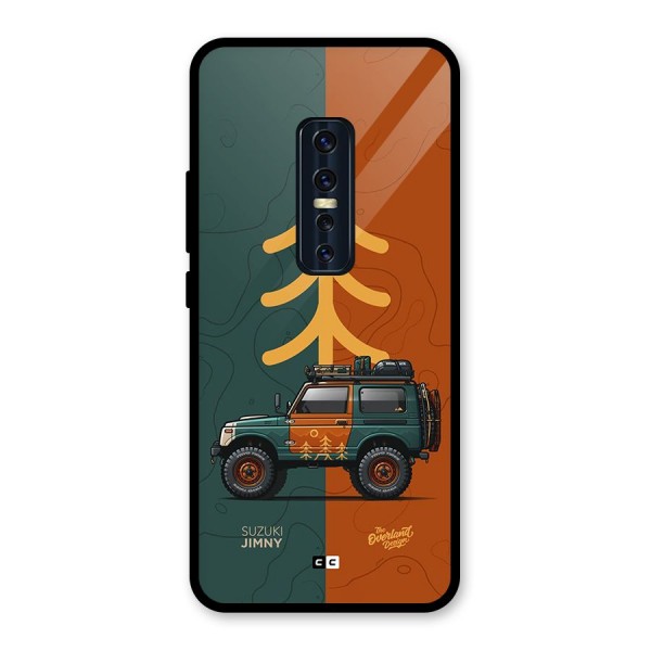 Amazing Defence Car Glass Back Case for Vivo V17 Pro