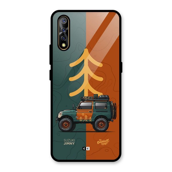 Amazing Defence Car Glass Back Case for Vivo Z1x