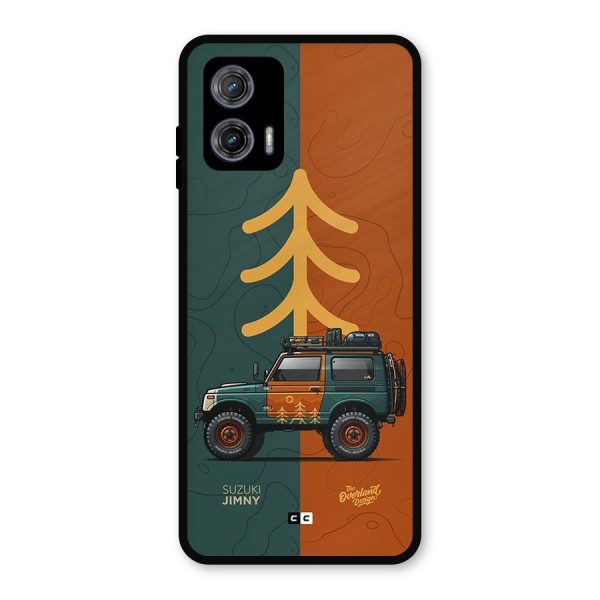 Amazing Defence Car Metal Back Case for Moto G73