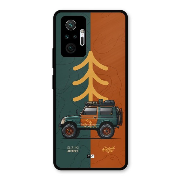 Amazing Defence Car Metal Back Case for Redmi Note 10 Pro