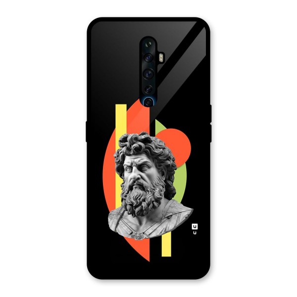 Amazing Geometry Glass Back Case for Oppo Reno2 F