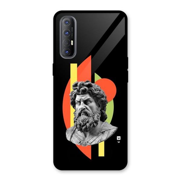 Amazing Geometry Glass Back Case for Oppo Reno3 Pro