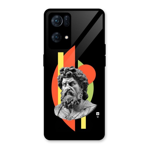 Amazing Geometry Glass Back Case for Oppo Reno7 Pro 5G