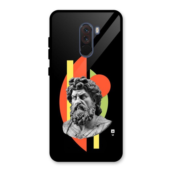 Amazing Geometry Glass Back Case for Poco F1