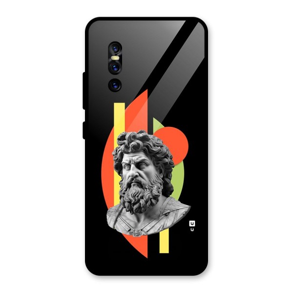 Amazing Geometry Glass Back Case for Vivo V15 Pro