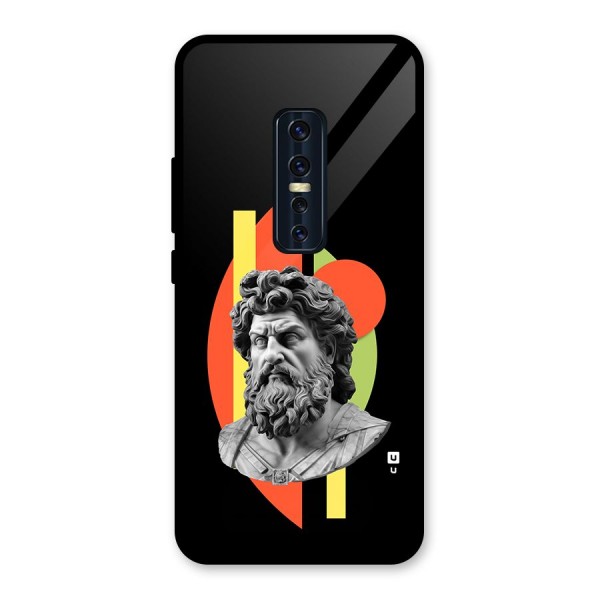 Amazing Geometry Glass Back Case for Vivo V17 Pro