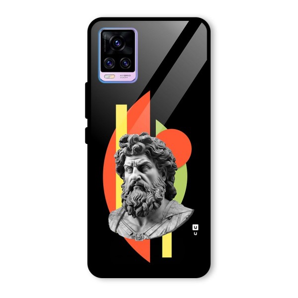 Amazing Geometry Glass Back Case for Vivo V20 Pro