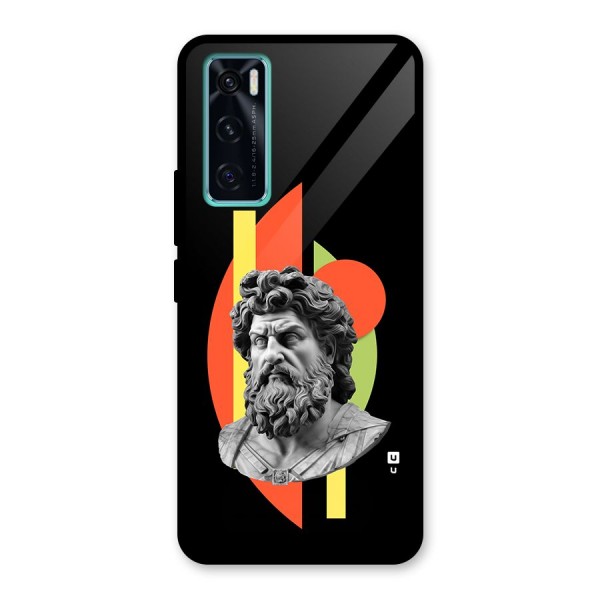 Amazing Geometry Glass Back Case for Vivo V20 SE