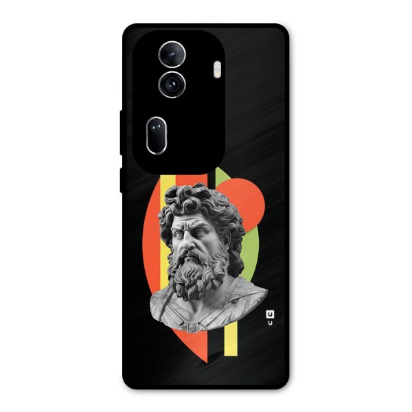 Amazing Geometry Metal Back Case for Oppo Reno11 Pro 5G