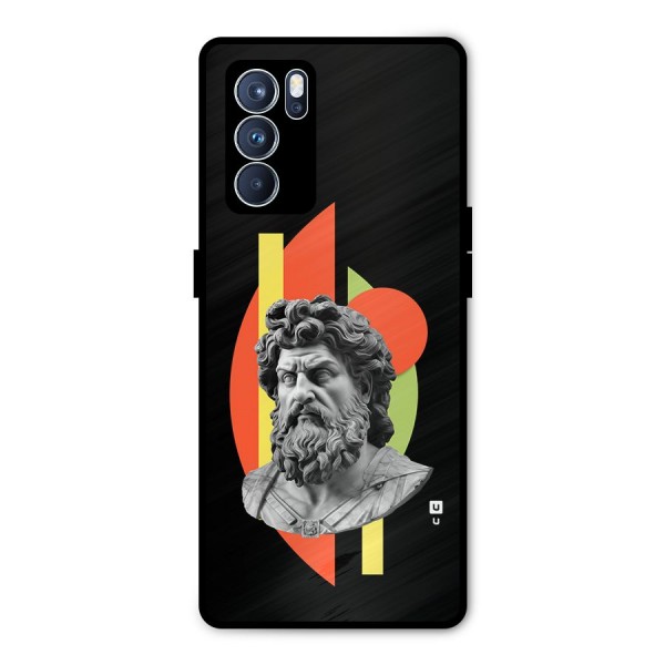 Amazing Geometry Metal Back Case for Oppo Reno6 Pro 5G