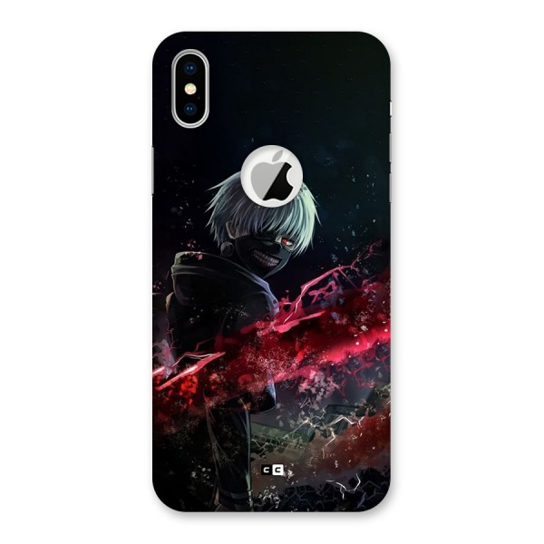 Amazing Ken Kaneki Back Case for iPhone XS Logo Cut