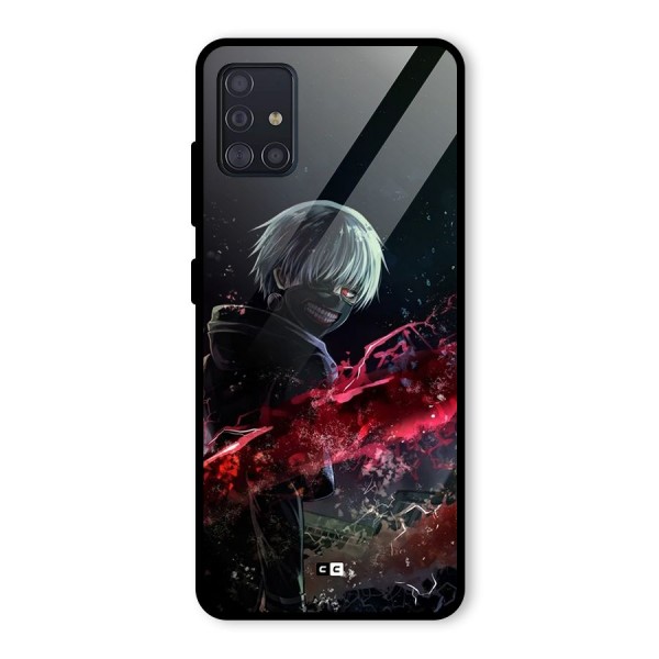 Amazing Ken Kaneki Glass Back Case for Galaxy A51