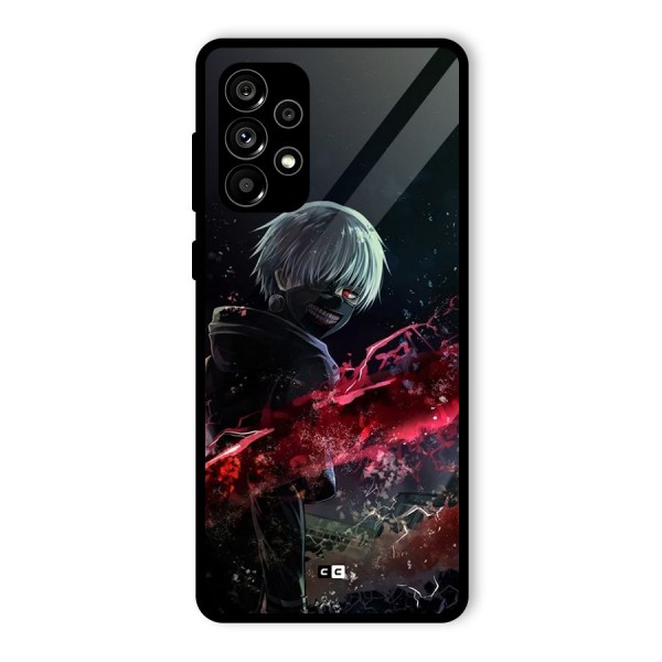 Amazing Ken Kaneki Glass Back Case for Galaxy A73 5G