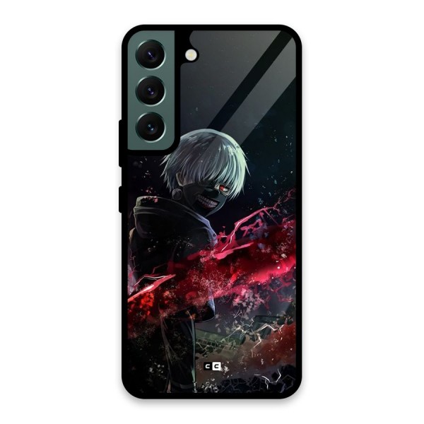 Amazing Ken Kaneki Glass Back Case for Galaxy S22 5G