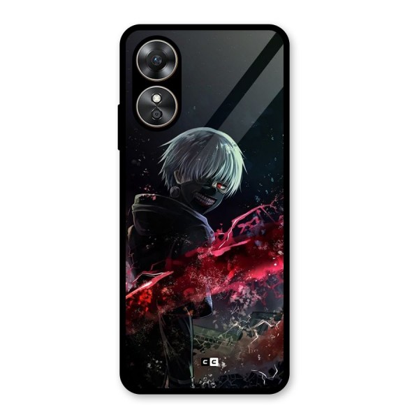 Amazing Ken Kaneki Glass Back Case for Oppo A17