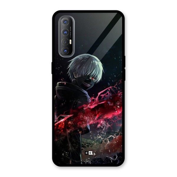 Amazing Ken Kaneki Glass Back Case for Oppo Reno3 Pro