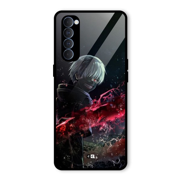 Amazing Ken Kaneki Glass Back Case for Oppo Reno4 Pro