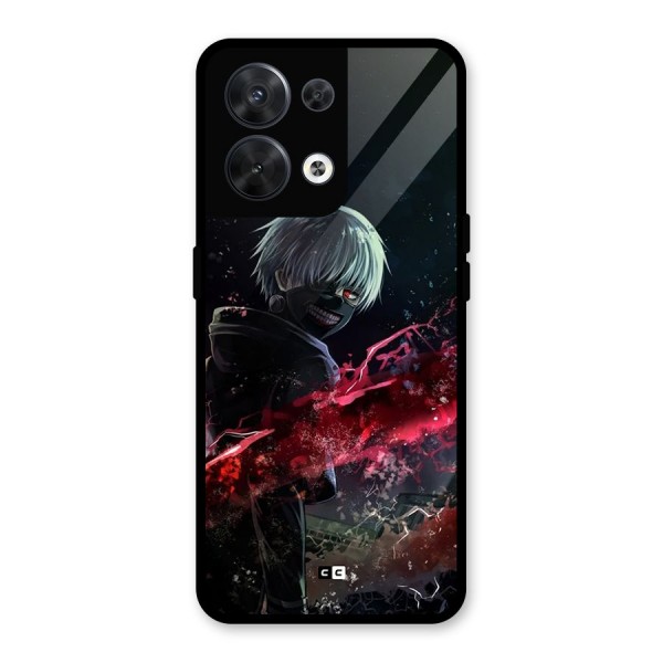 Amazing Ken Kaneki Glass Back Case for Oppo Reno8 5G