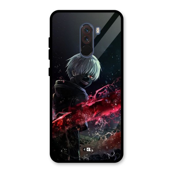 Amazing Ken Kaneki Glass Back Case for Poco F1