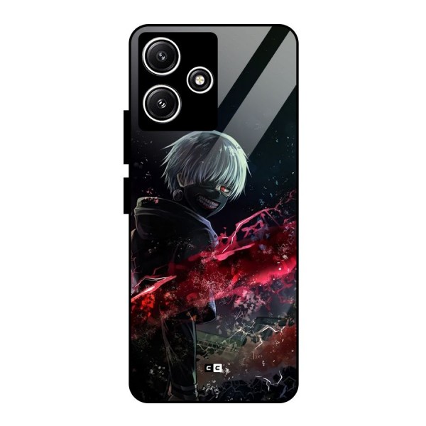 Amazing Ken Kaneki Glass Back Case for Poco M6 Pro