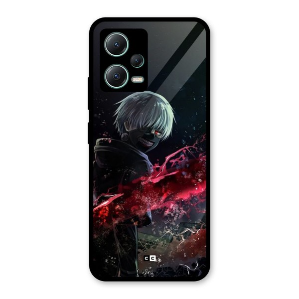 Amazing Ken Kaneki Glass Back Case for Poco X5