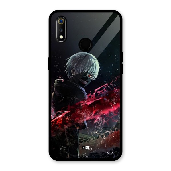 Amazing Ken Kaneki Glass Back Case for Realme 3