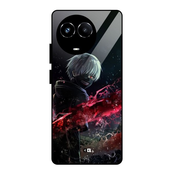 Amazing Ken Kaneki Glass Back Case for Realme Narzo 60X