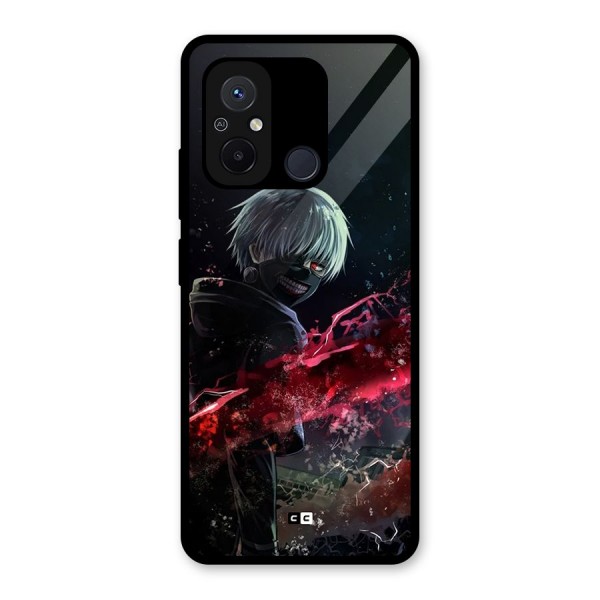 Amazing Ken Kaneki Glass Back Case for Redmi 12C