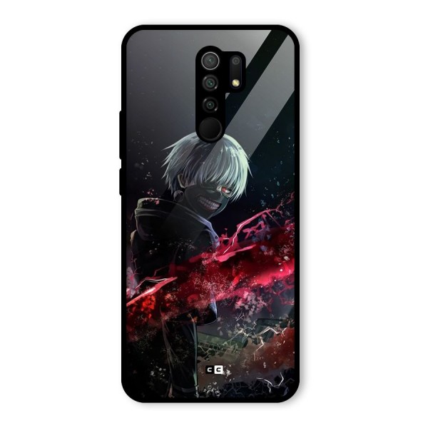 Amazing Ken Kaneki Glass Back Case for Redmi 9 Prime