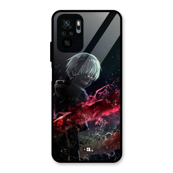 Amazing Ken Kaneki Glass Back Case for Redmi Note 10