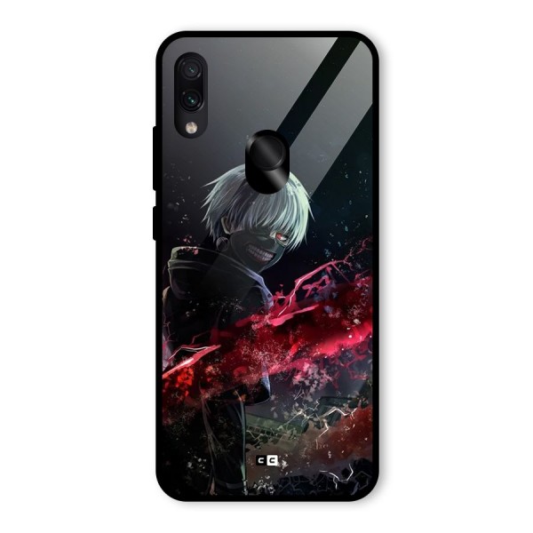 Amazing Ken Kaneki Glass Back Case for Redmi Note 7