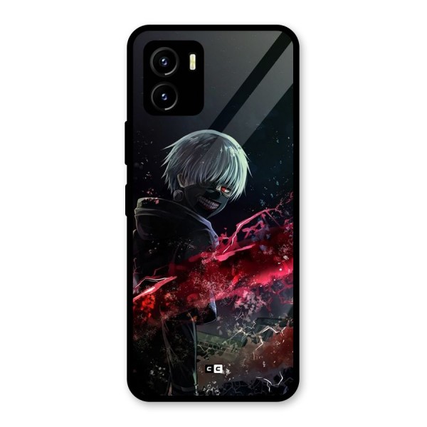 Amazing Ken Kaneki Glass Back Case for Vivo Y15s